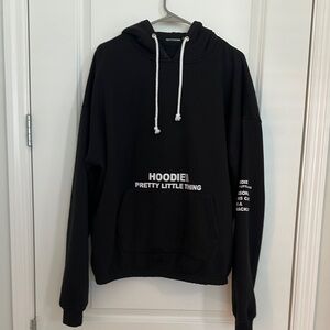 PrettyLittleThing Hoodie with Ribbed Cuffs